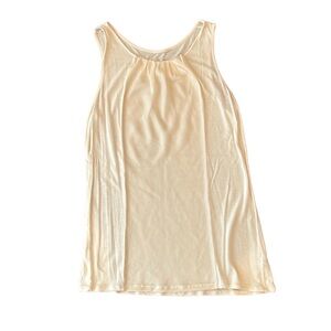 Sleeveless Top, Cream Size S